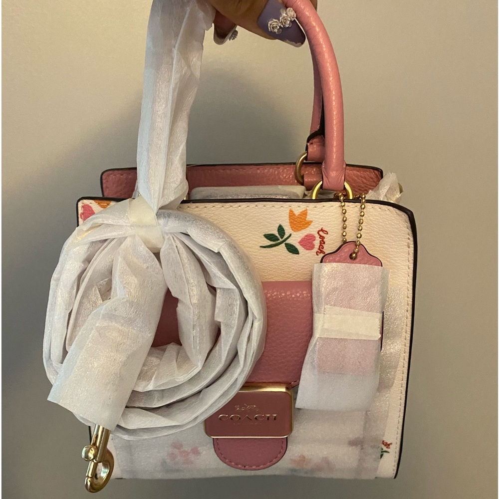 Small coach heart tote